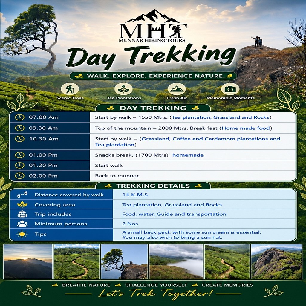 Day Trekking - Full Official Tour Plan Flyer