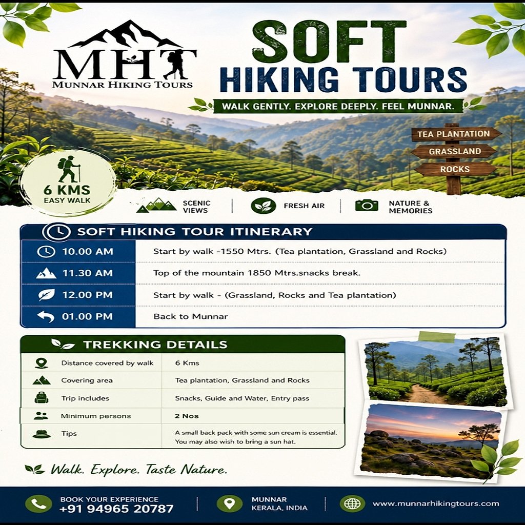 Soft Hiking Tours - Full Official Tour Plan Flyer
